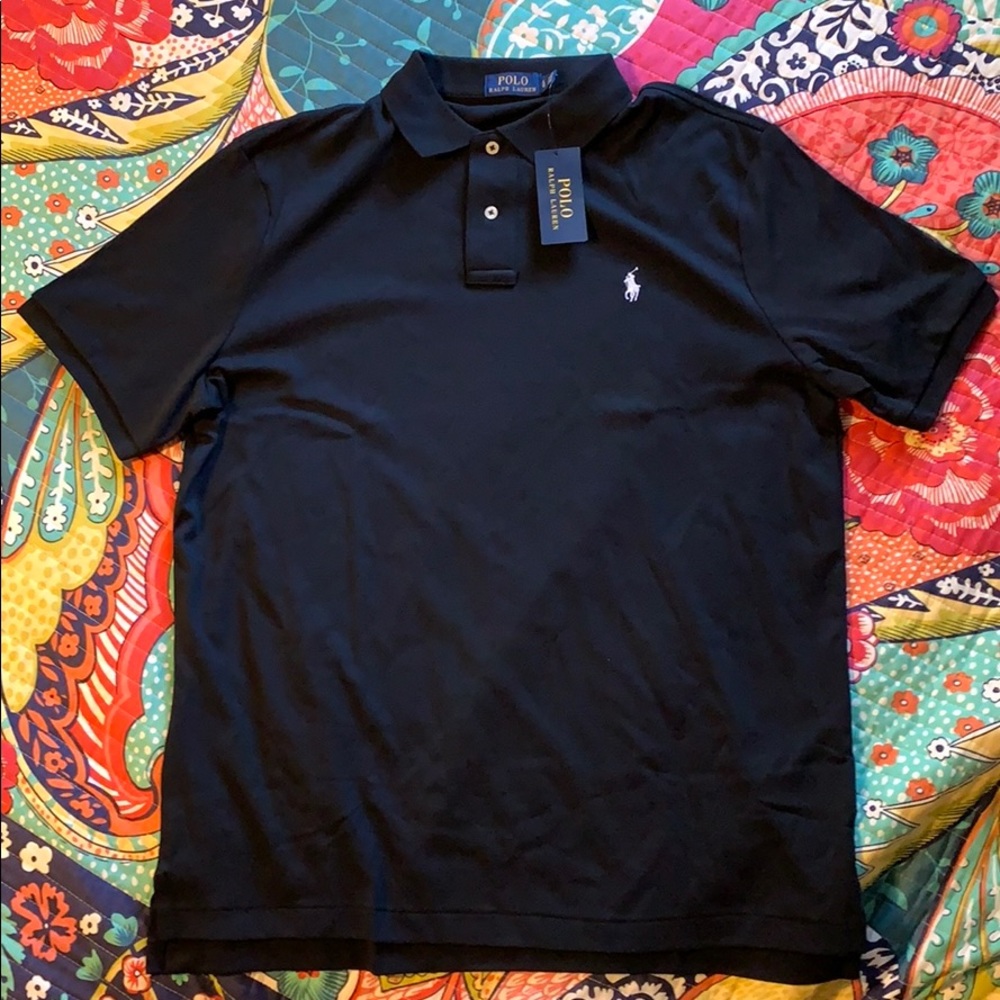 NWT Black Ralph Lauren Men’s Polo